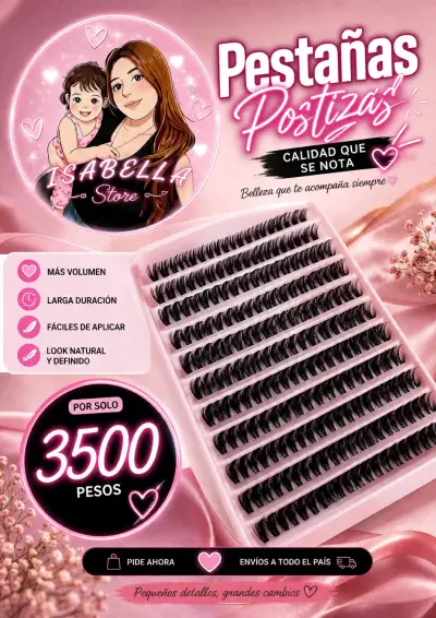 Pestañas postizas de volumen y larga duración - miniatura 1