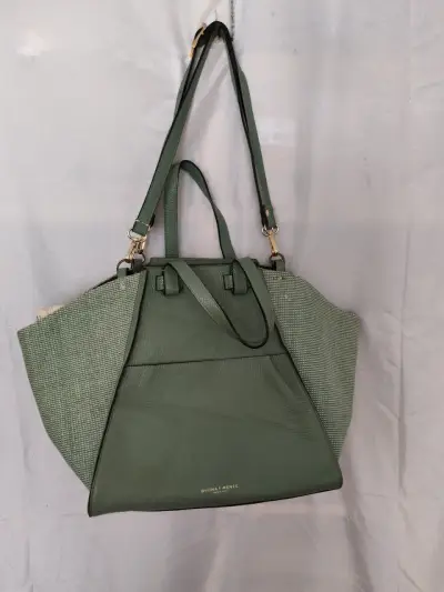 Bolso cuero, verde Divina Firenze con diseño - miniatura 1