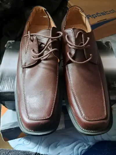 Zapatos de vestir marrones para hombre - miniatura 1