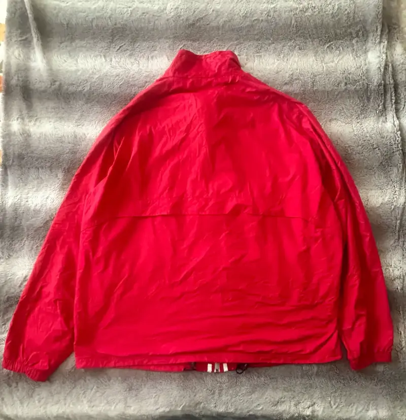 Chaqueta cortaviento roja Adidas para hombre - 5
