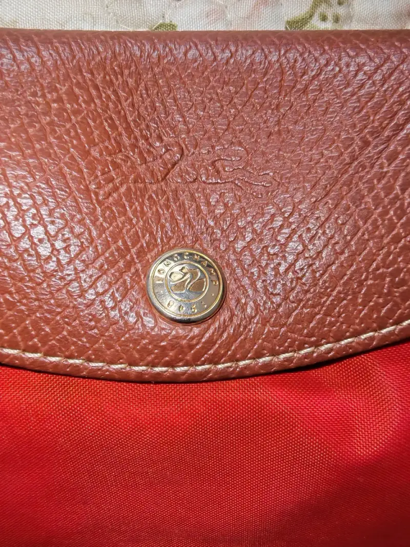 Bolso naranja Longchamp de mano - 2