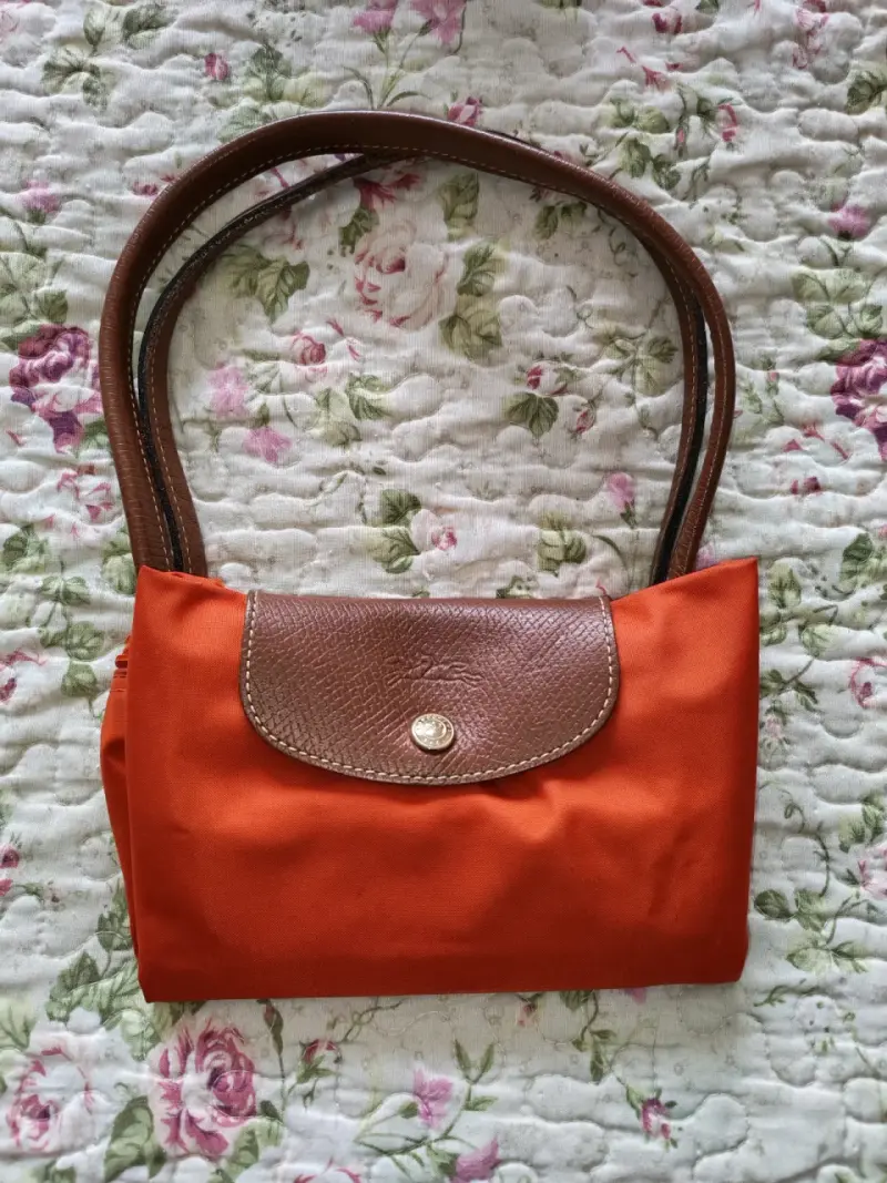Bolso naranja Longchamp de mano - 4