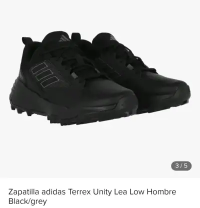 Zapatillas Adidas Terrex Unity Lea Low Hombre Negro - miniatura 1