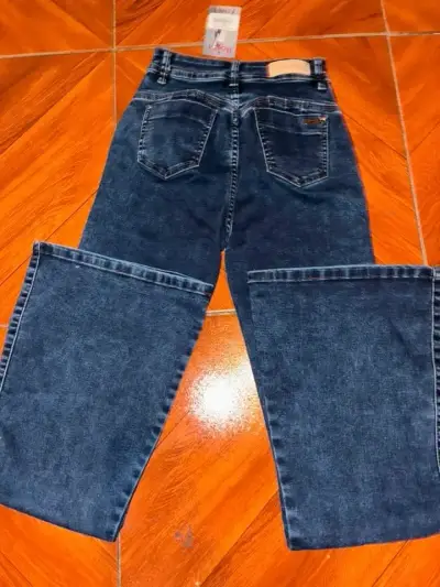 Jeans grises para mujer de tiro alto - miniatura 6