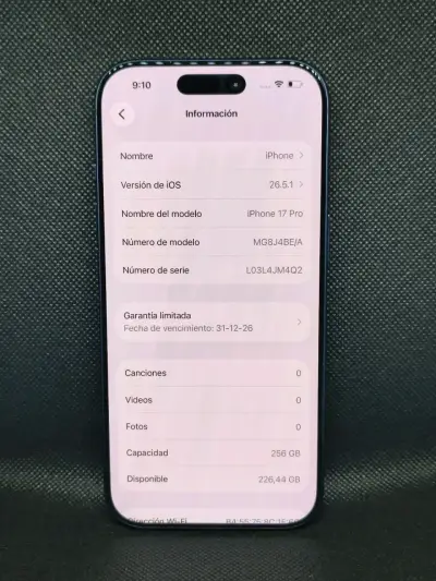 iPhone 17 Pro – 100% Batería | Garantía | Revisado - miniatura 6