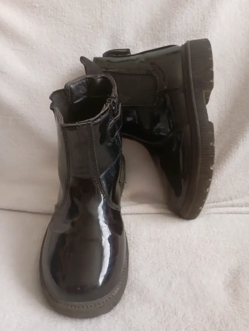 Botines negros de charol N°30 - 1