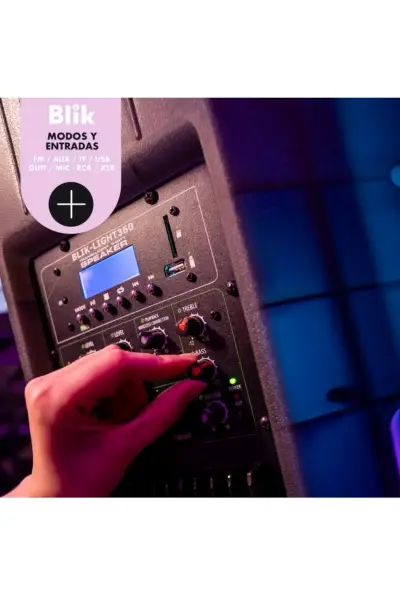 Parlante Bluetooth con Luces LED BTH - miniatura 5