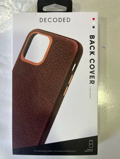 Funda de cuero para iPhone 12/12 Pro Decoded - miniatura 1