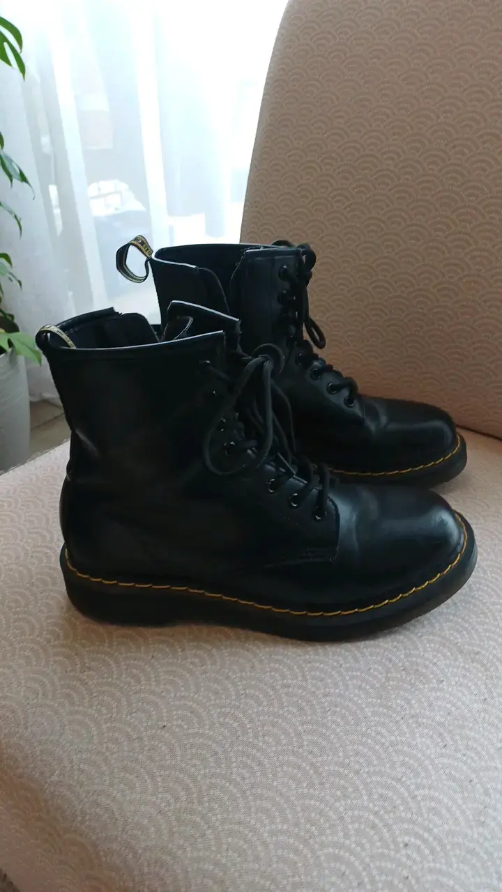Botas negras estilo militar, marca Chicbomb - 1