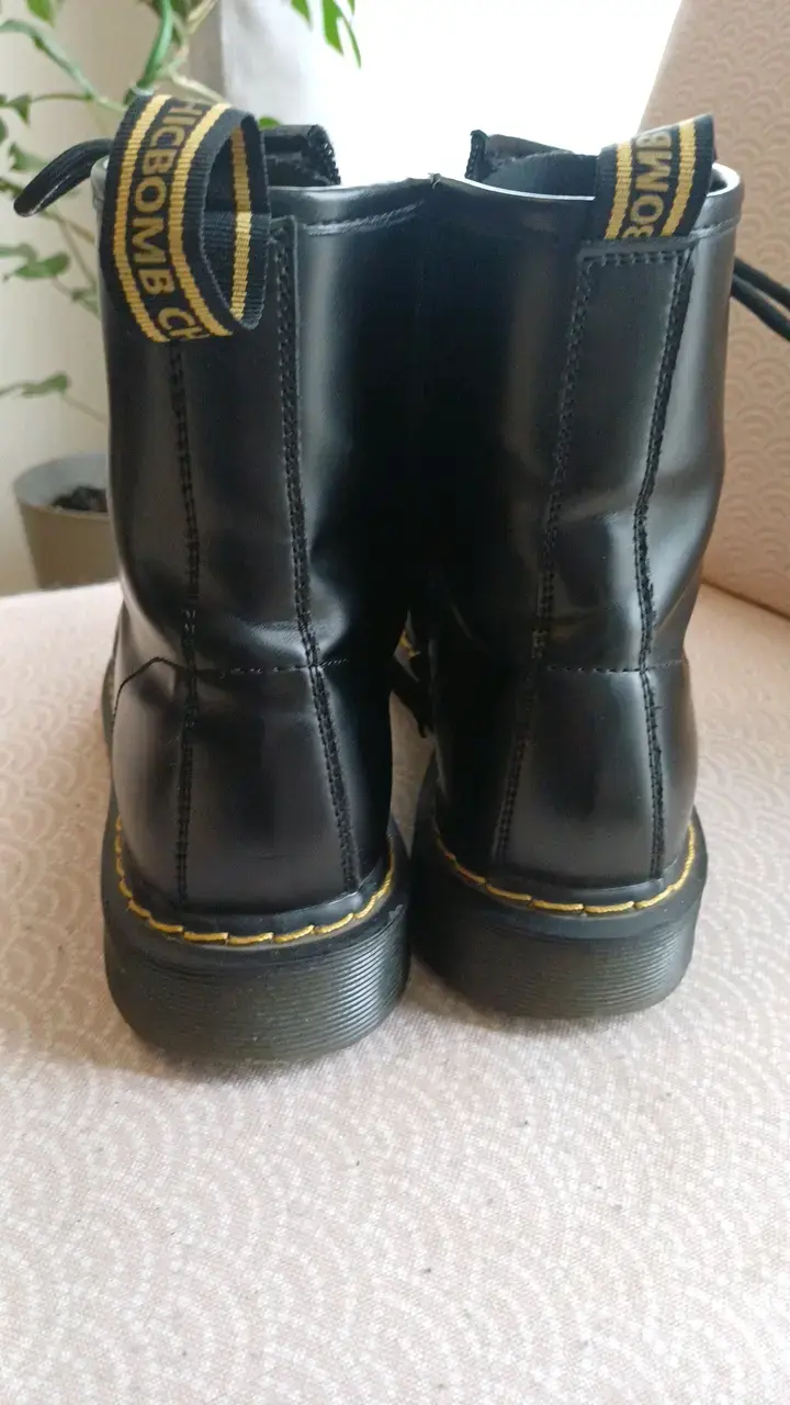 Botas negras estilo militar, marca Chicbomb - 3