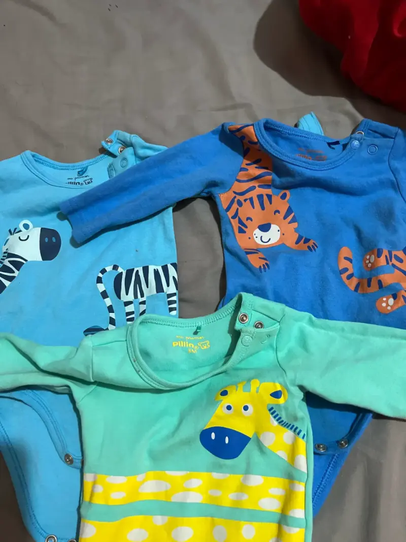 Conjunto de bodies para bebé con estampados de animales - 3
