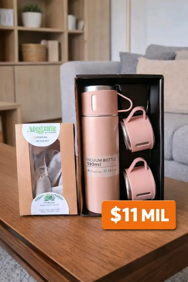Set de Infusiones AlegraTe con Botella Térmica - 4