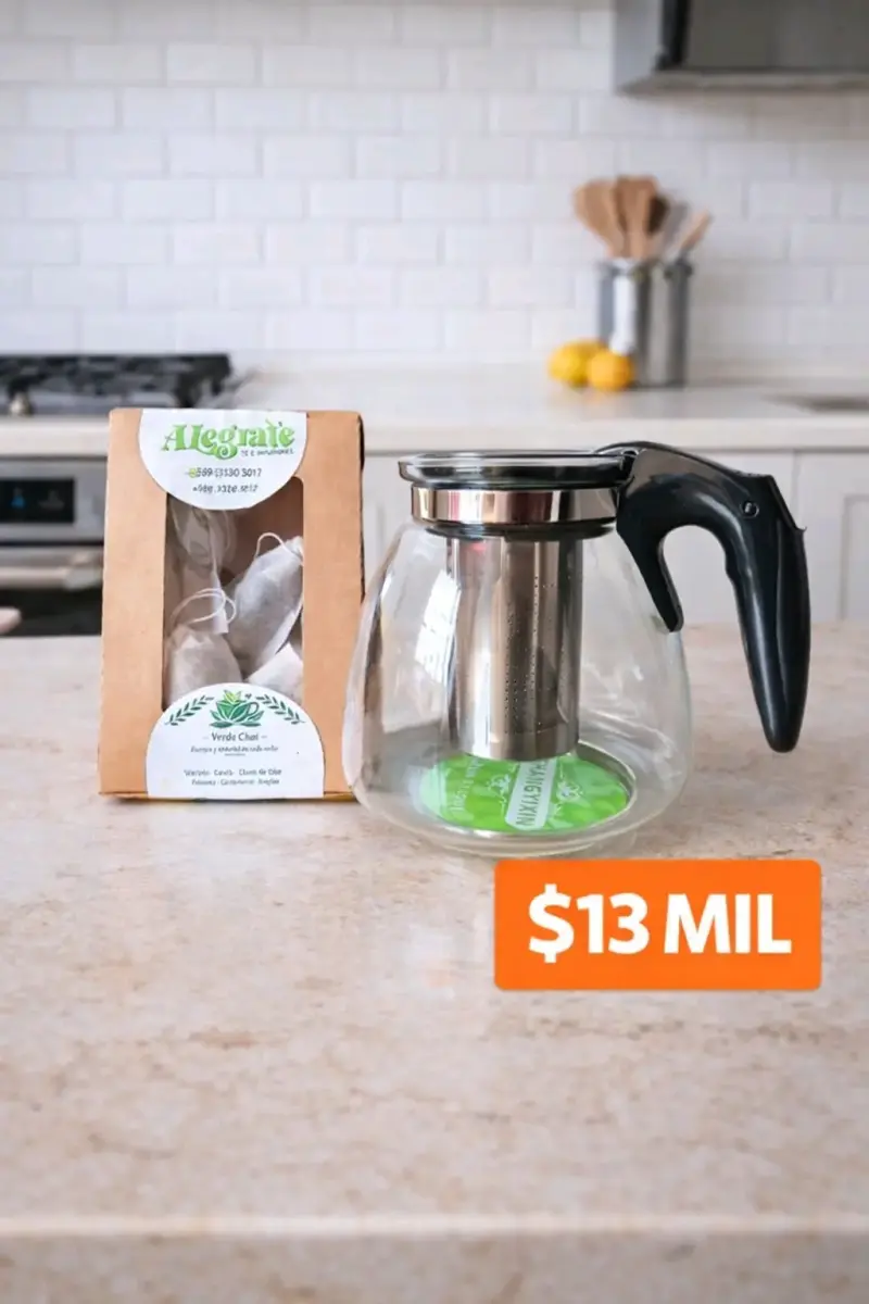 Set de Infusiones AlegraTe con Botella Térmica - 5