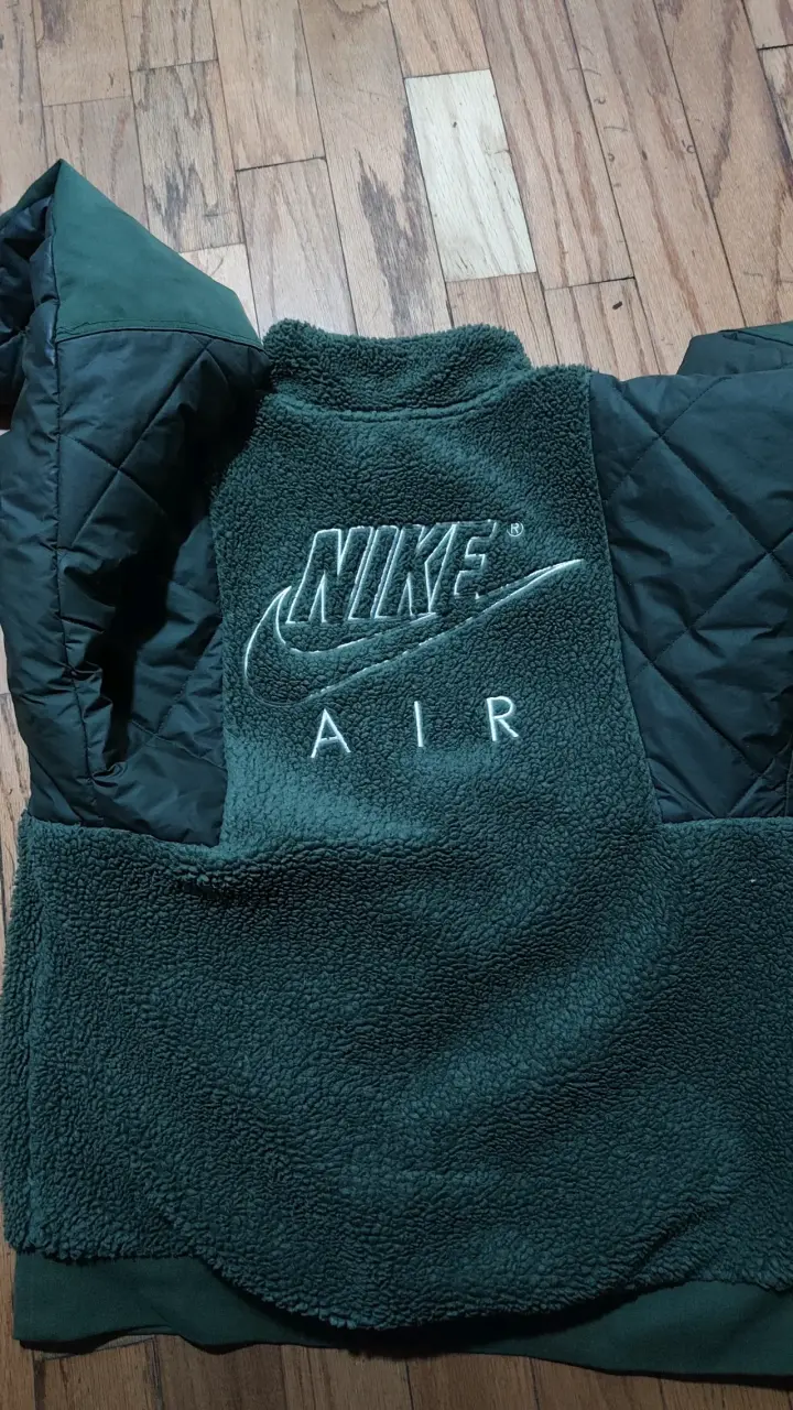 Chaqueta Nike Air polar verde oscuro talla m - 2