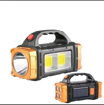 Linterna recargable solar LED portátil - miniatura 1