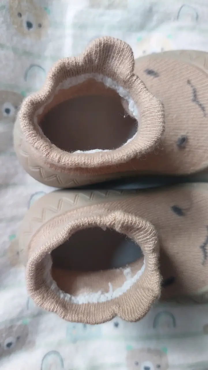 Zapatos de bebé antideslizantes beige - 2
