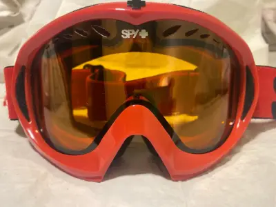 Gafas de esquí Spy+ rojas con lente ámbar - miniatura 1
