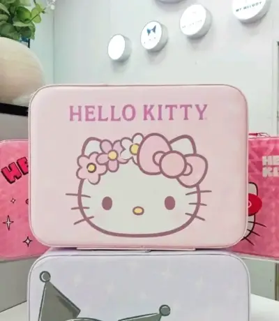 Caja organizadora Hello Kitty rosa - miniatura 1