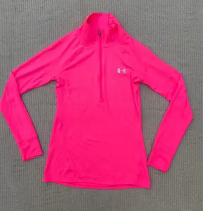 Polera deportiva mujer Under Armour rosa - miniatura 2