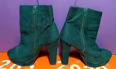 Botines de tacon Verdes con cierre lateral - miniatura 1