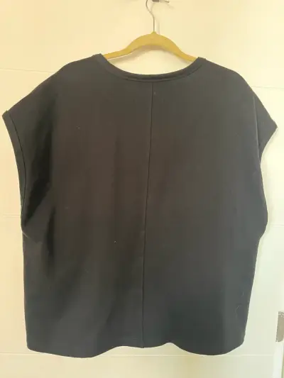 Chaleco Negro Sin Mangas Zara Talla M - miniatura 3