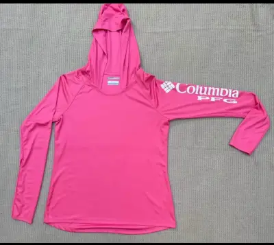 Polera Columbia PFG rosa con capucha - miniatura 1
