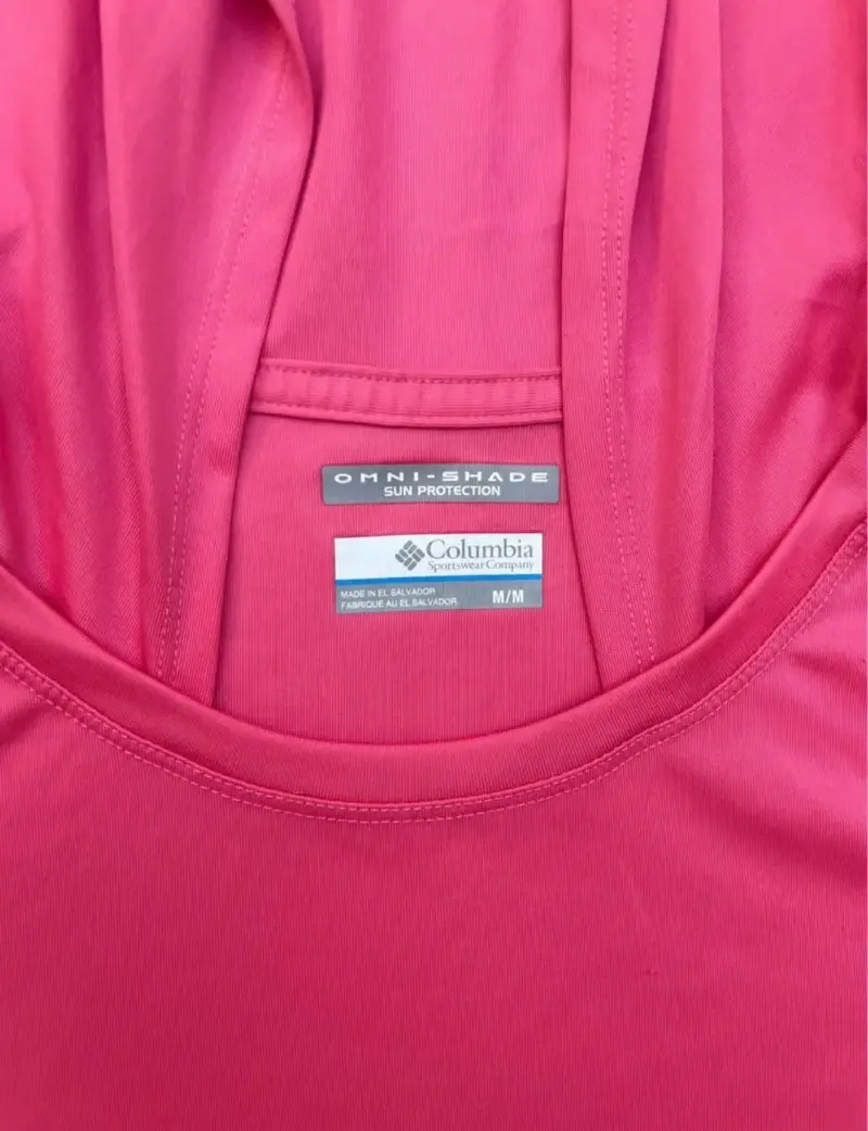 Polera Columbia PFG rosa con capucha - 3