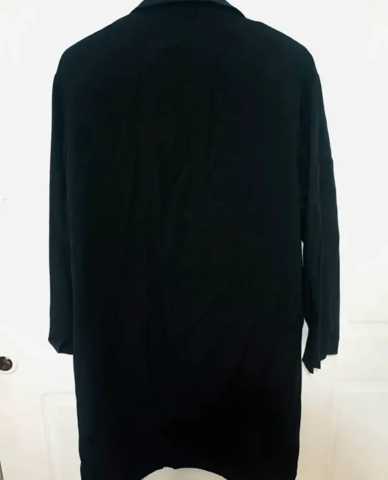 Abrigo negro largo Zara para mujer - 3
