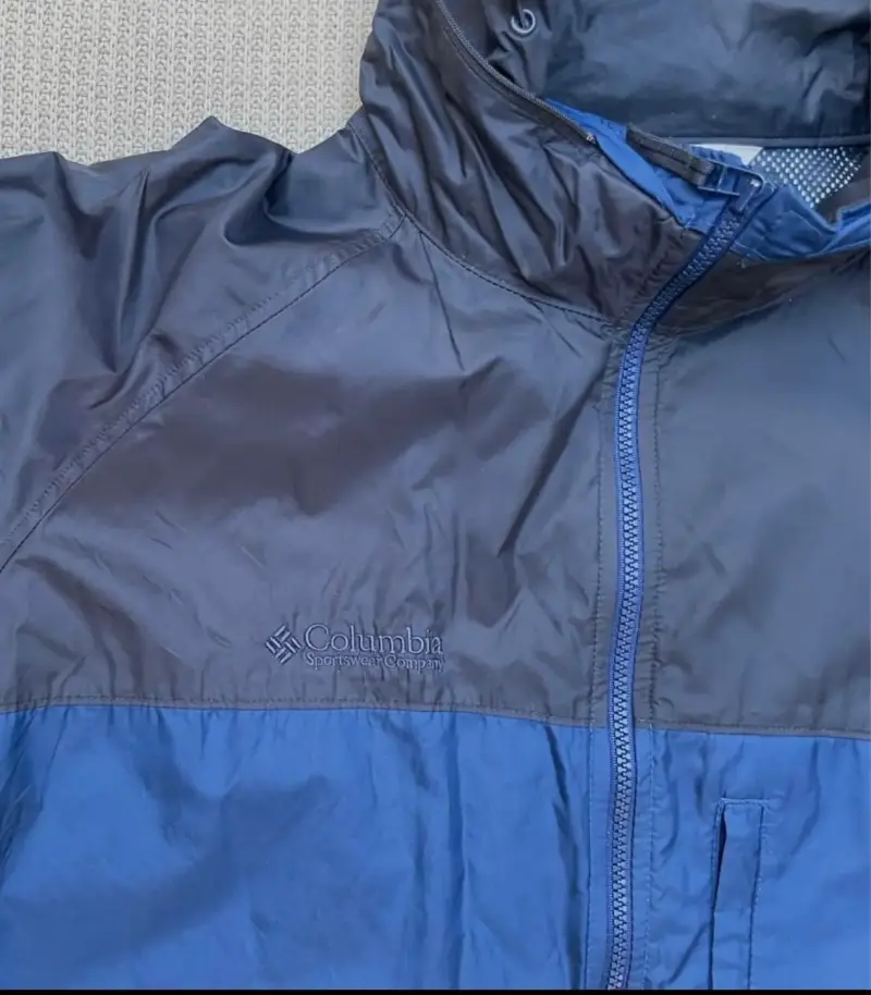 Chaqueta impermeable azul Columbia para hombre - 3