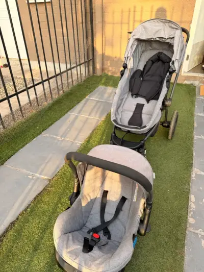 Coche de bebé 4moms con silla de auto - miniatura 3