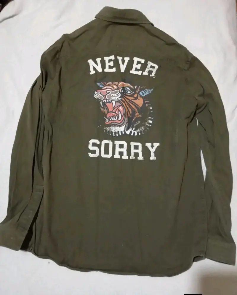 Camisa verde militar Rolly Go talla L - 2