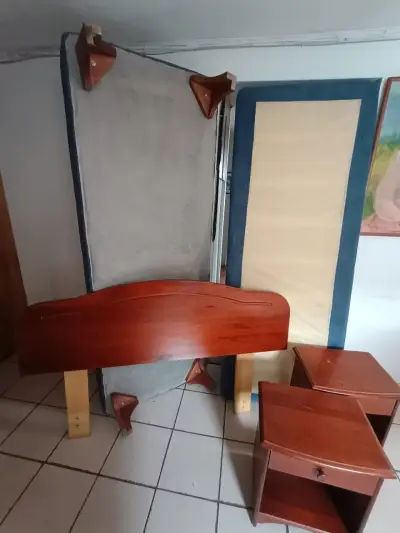 Cama de madera con colchones individuales - miniatura 3