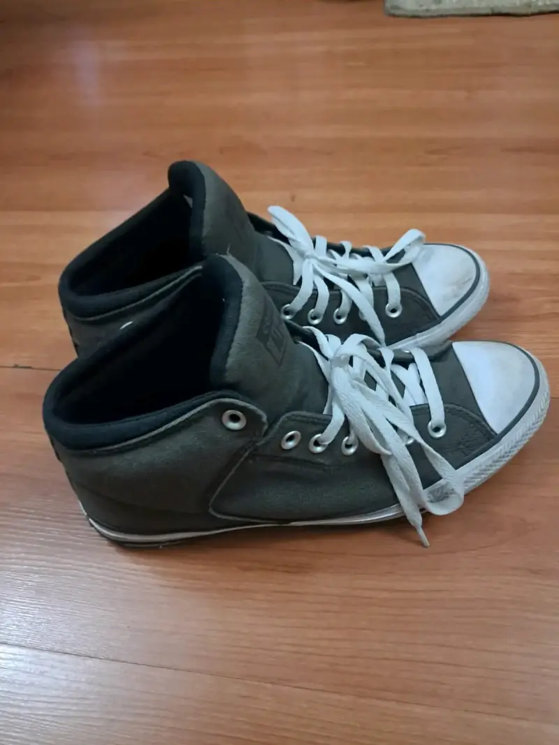Zapatillas Converse altas verde oliva - 4