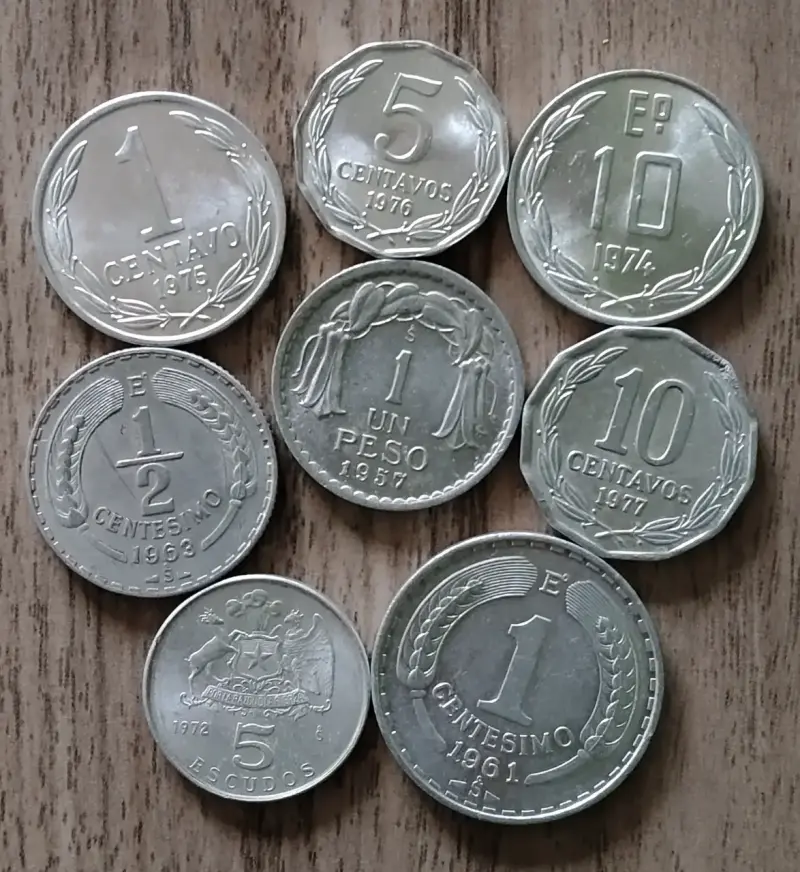Colección de Monedas Chilenas Antiguas Variadas - 1
