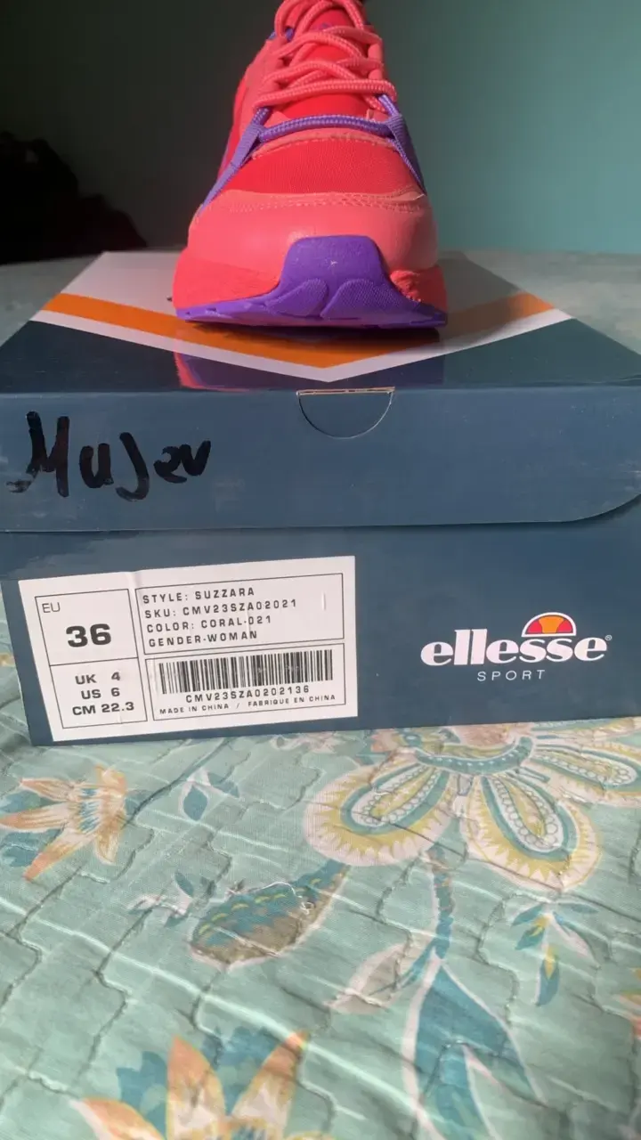Zapatillas deportivas Ellesse color rojo y morado - 5