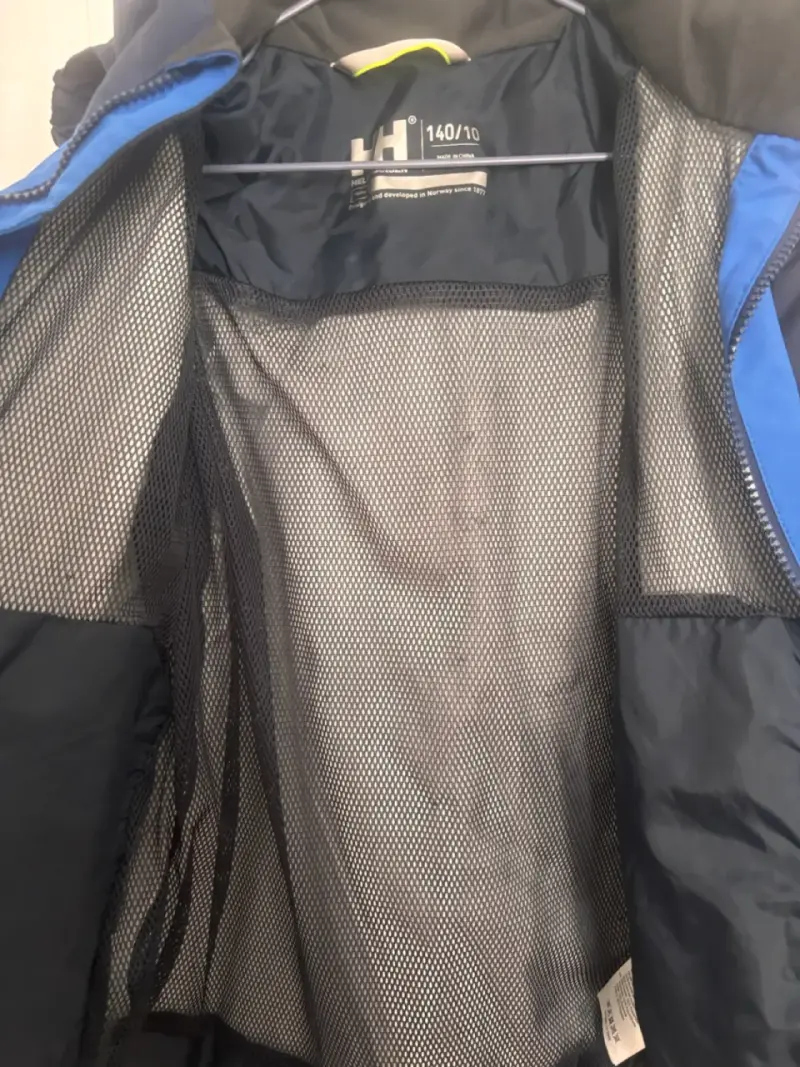Chaqueta impermeable azul Helly Hansen para niños - 4