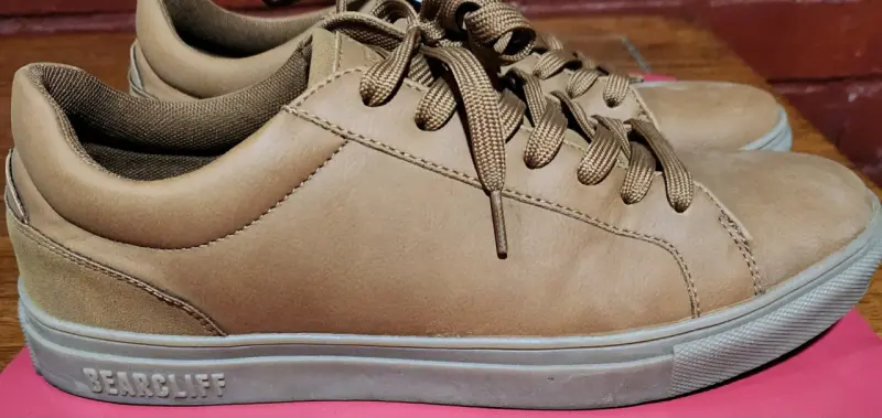 Zapatillas casuales de cuero sintético marrón - 2