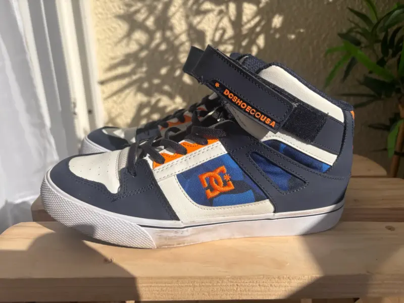 Zapatillas caña alta  DC Shoes azul y blanco - 4