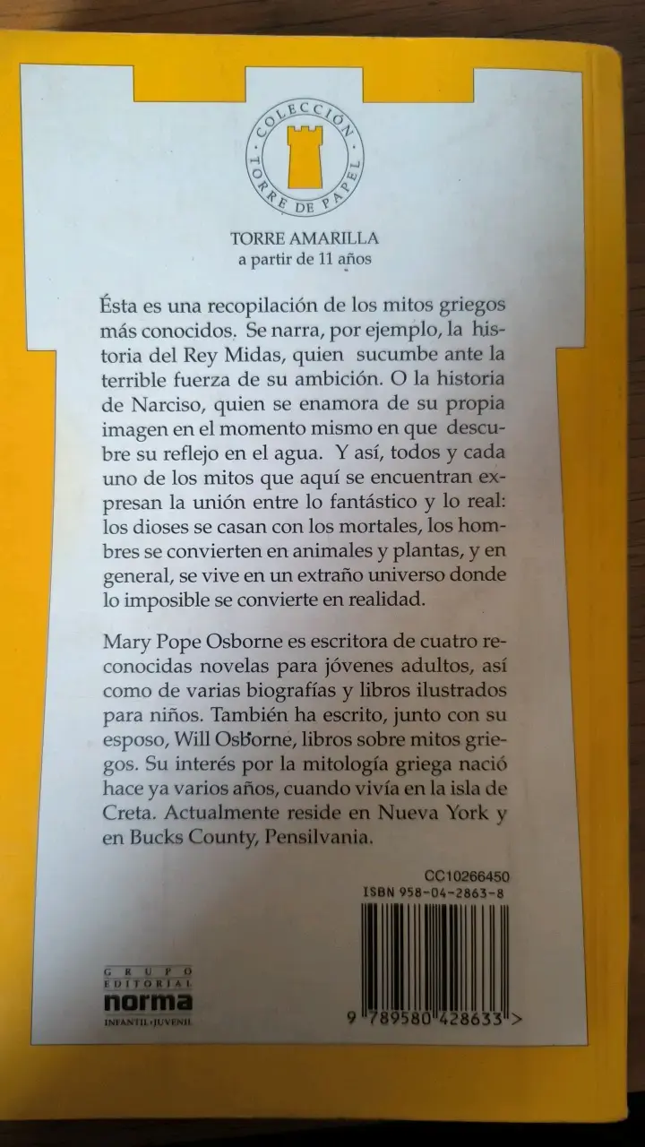 Libro Mitos Griegos de Mary Pope Osborne - 2
