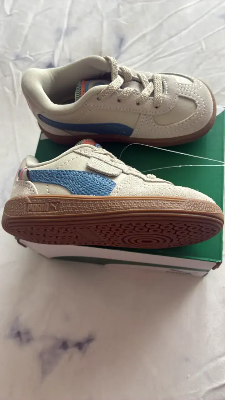 Zapatillas infantiles Puma beige  talla 20 - 2