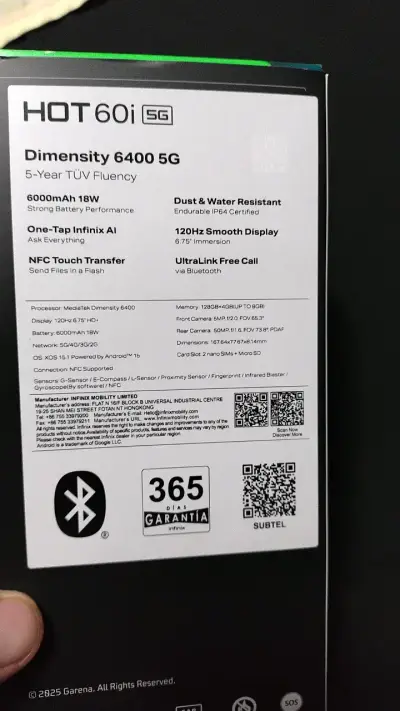Smartphone Infinix HOT 60i 5G 128GB - miniatura 2