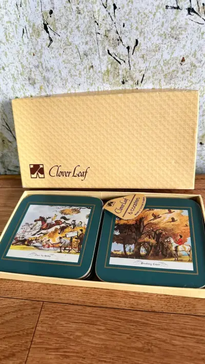 Posavasos Clover Leaf con diseño de caza - miniatura 1