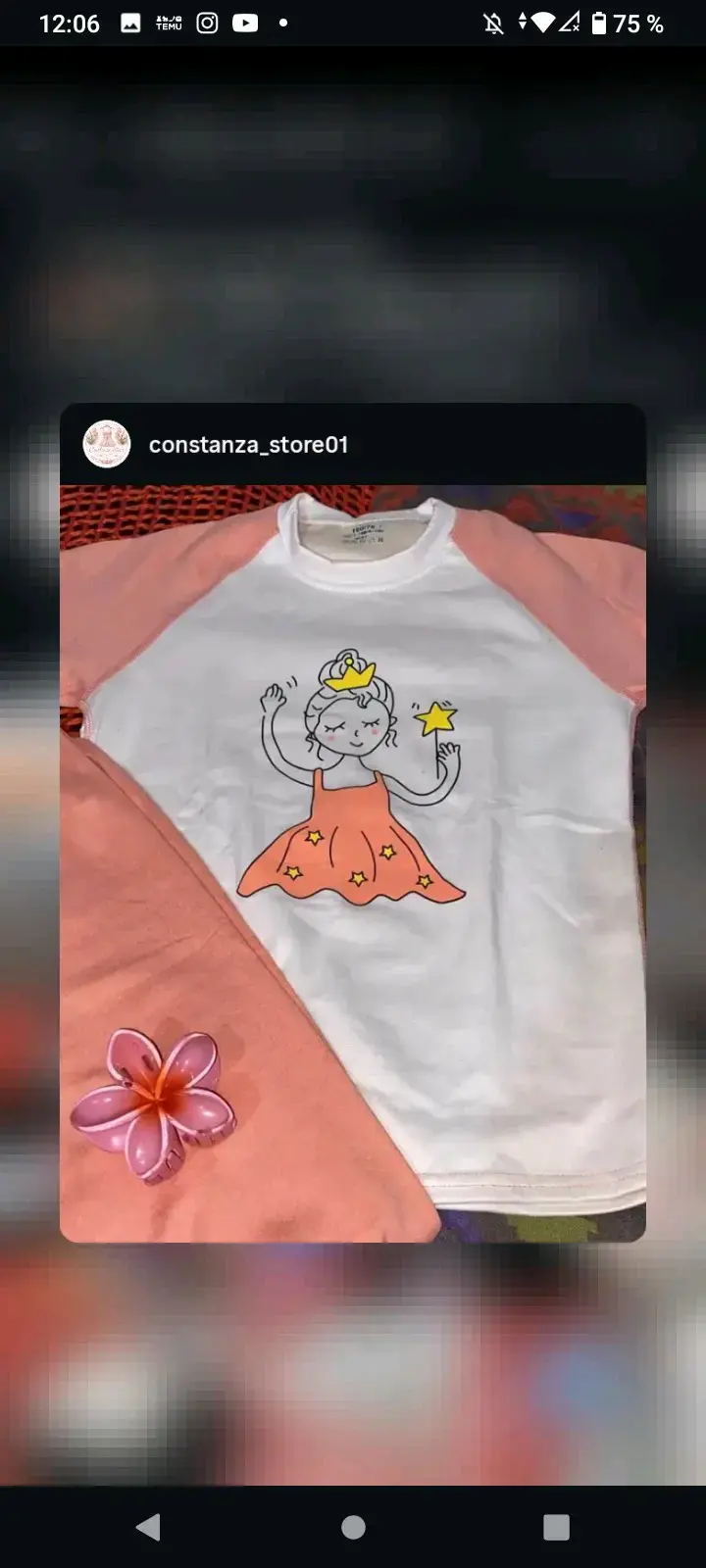 Pijama  manga larga con diseño oriental de franela - 2