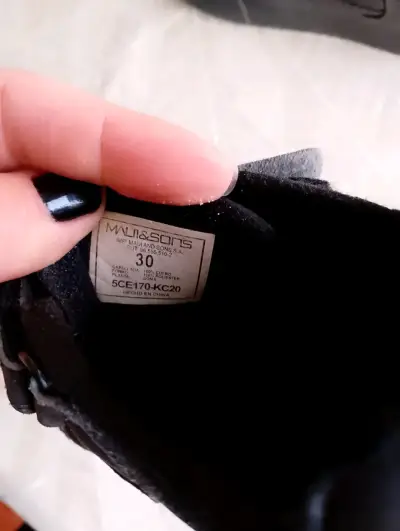 Botines de cuero negro Maui & Sons talla 36 - miniatura 1