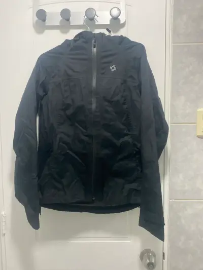 Chaqueta Doite cortaviento impermeable negra p - miniatura 1