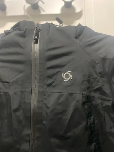 Chaqueta Doite cortaviento impermeable negra p - miniatura 2