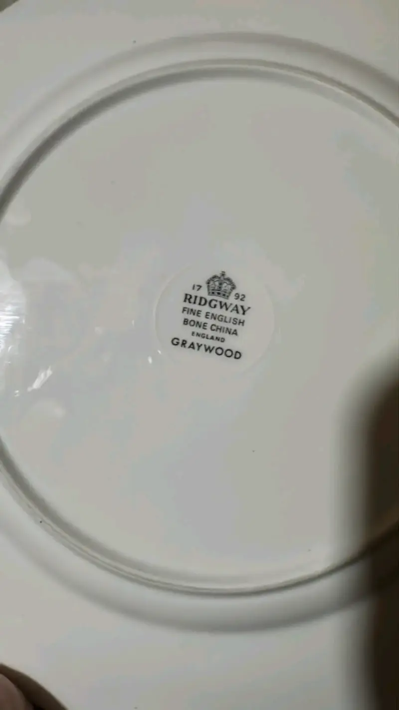 Juego de vajilla de porcelana Ridgway Graywood - 2