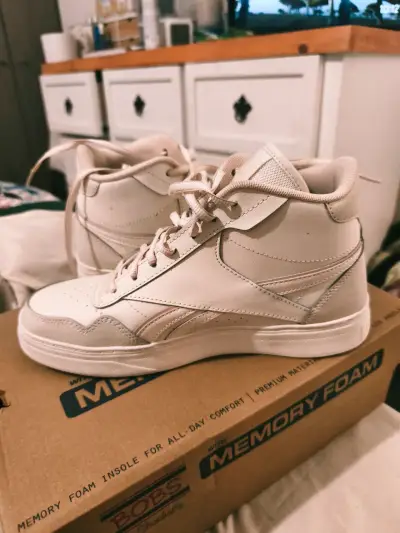 Zapatillas altas blancas Reebok con memory foam - miniatura 6