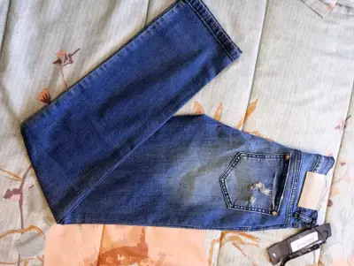 Jeans de mezclilla azul para mujer Ellus - miniatura 4