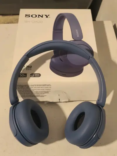 Audífonos Sony WH-CH520 inalámbricos azul - miniatura 1